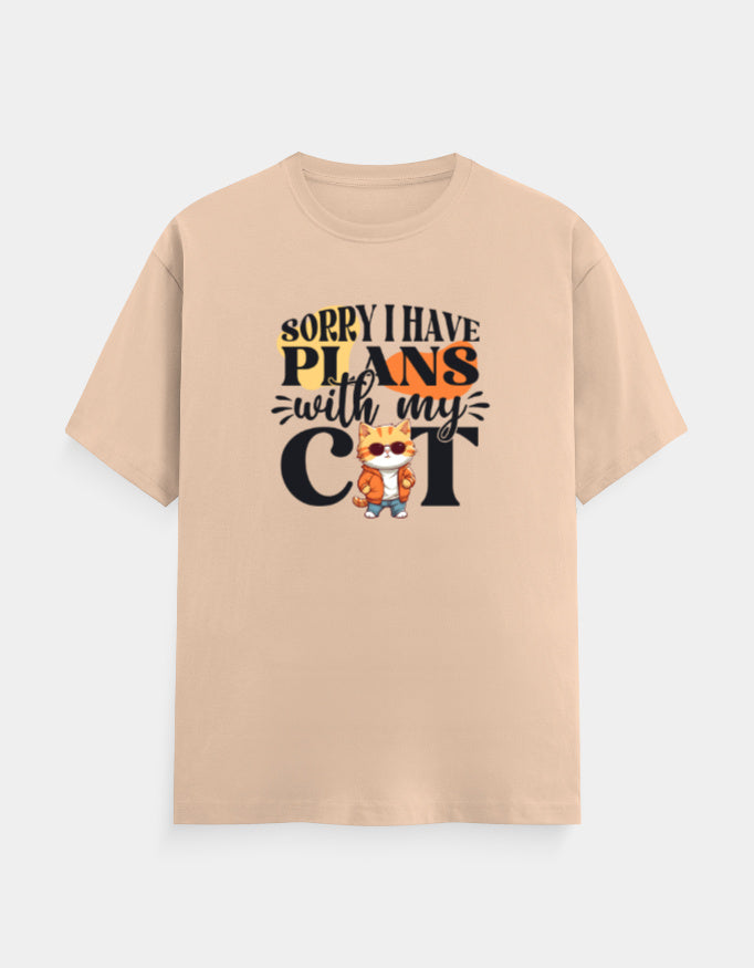 Sorry I have Plans With My Cat_Peach