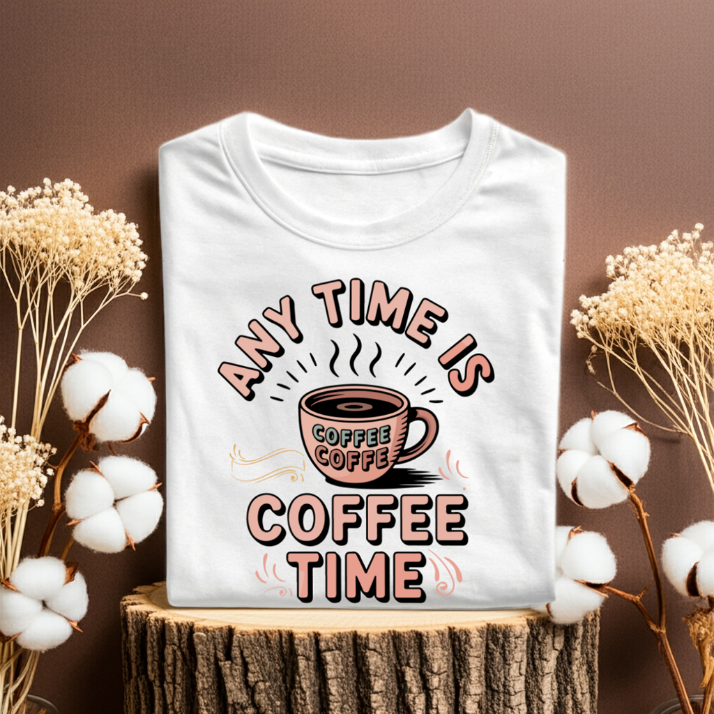 Any Time Is Coffee Time | Unisex Classic Crew T-Shirt