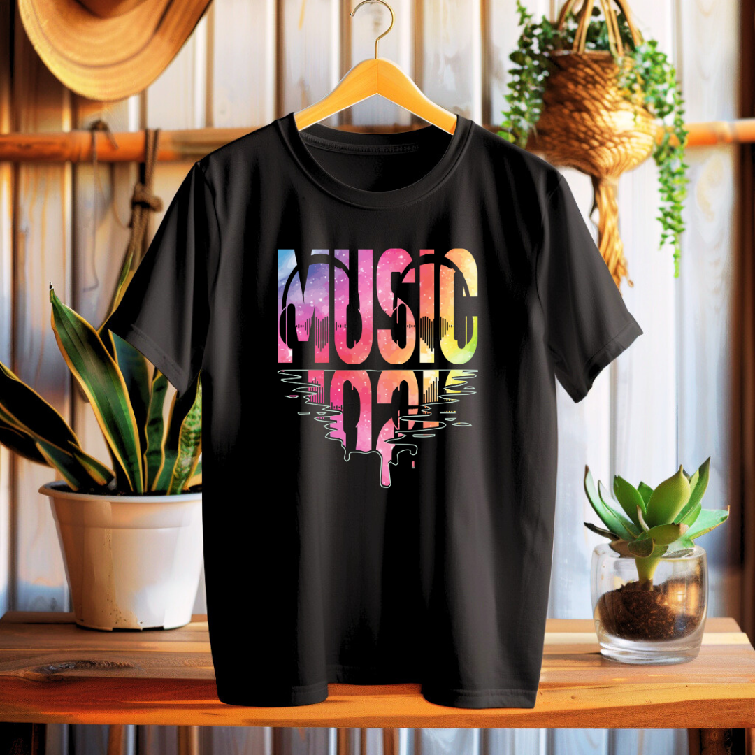 Music Reflects T-Shirt | Black